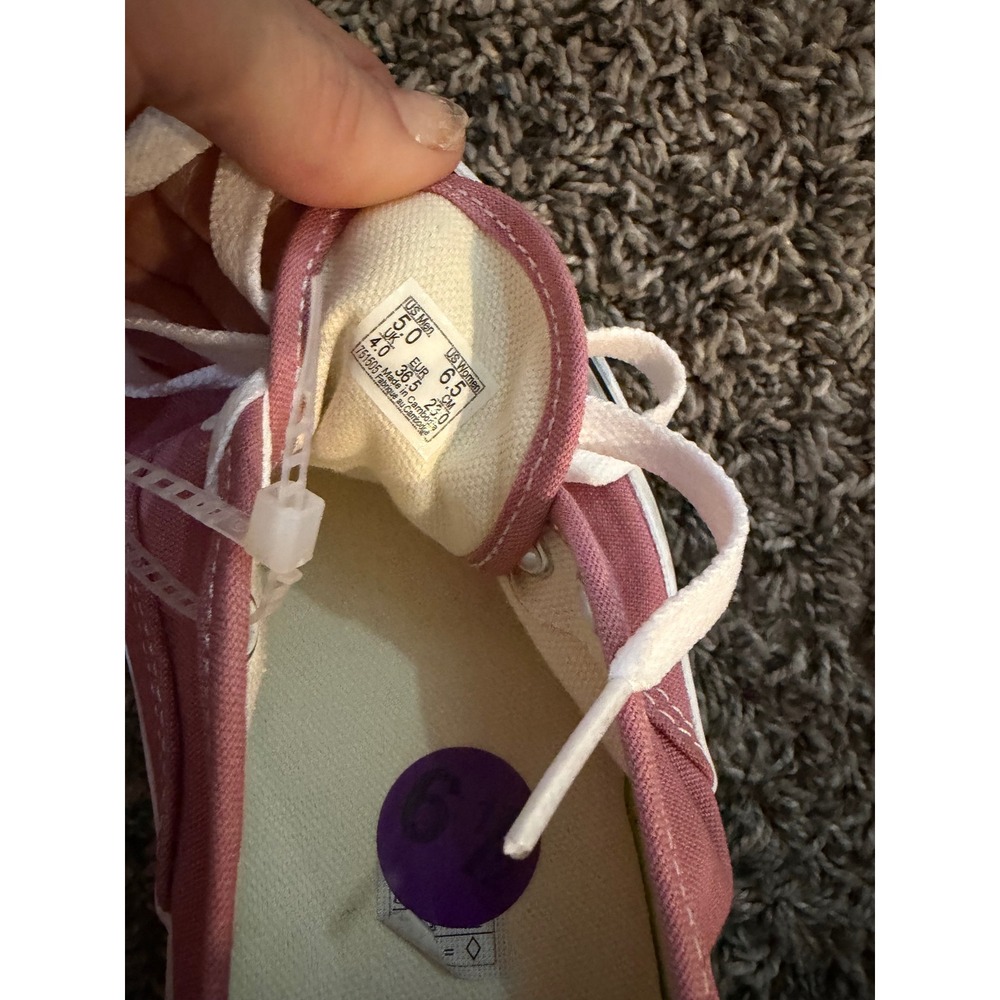 Vans Authentic Low Top Canvas Sneakers Rose Pink Womens 6.5 Mens 5.0 - Picture 3 of 3